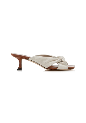 Jimmy Choo Avenue Canvas Mules - Moda Operandi
