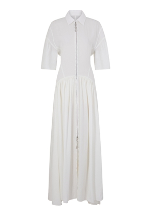 Rabanne Drop-Waist Crepe Maxi Dress - Moda Operandi