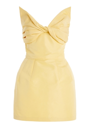Oscar de la Renta Bow-Detailed Mini Dress - Moda Operandi