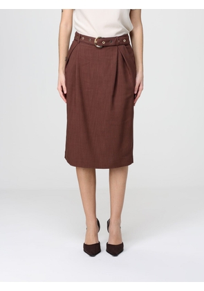 Skirt PINKO Woman color Brown