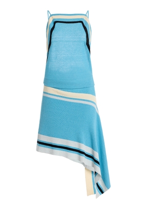 Christopher Esber Straccio Knitted Extension Drape Mini Dress - Moda Operandi