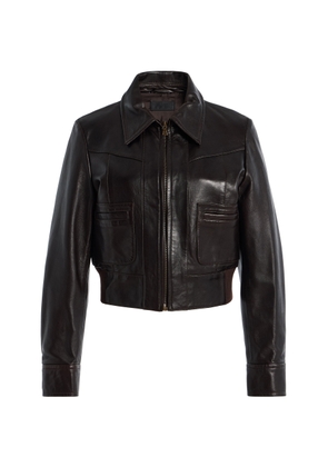 NILI LOTAN Charly Leather Jacket - Moda Operandi