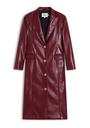 Apparis Lauren Recycled Leather Coat - Moda Operandi