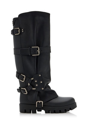 Dolce & Gabbana Rubber and Leather Rainboots - Moda Operandi