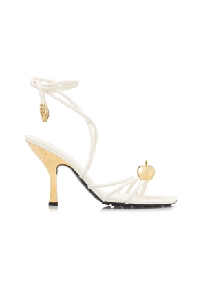 Bottega Veneta Adam Lace-Up Leather Sandals - Moda Operandi