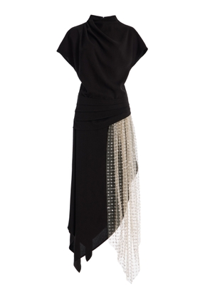 STAUD Effie Beaded Crepe Maxi Dress - Moda Operandi