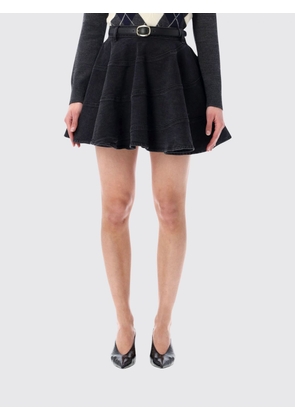 Skirt SELF-PORTRAIT Woman color Black