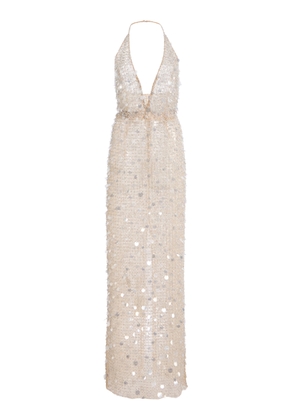 Carolina Herrera Paillette-Embellished Column Dress - Moda Operandi