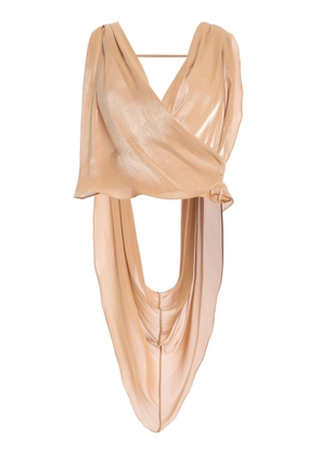 SEV Draped Satin Top - Moda Operandi