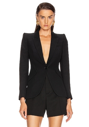 McQueen Tailored Jacket in Black - Black. Size 38 (also in ).