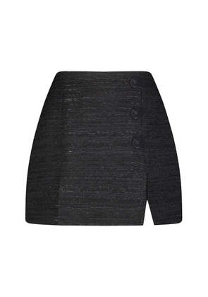 Matthew Bruch Kick-Pleat Tweed Mini Skirt - Moda Operandi