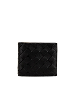 Bottega Veneta Wallet in Black & Silver - Black. Size all.