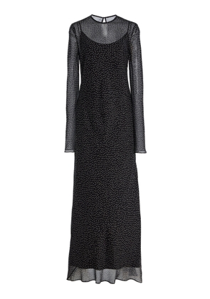 SIR. Lisander Polka-Dot Silk Maxi Dress - Moda Operandi
