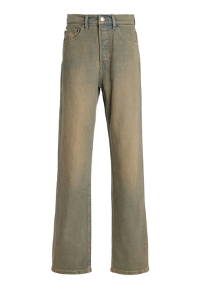 EB Denim Stretch High-Rise Straight-Leg Jeans - Moda Operandi