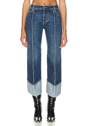 Bottega Veneta Medium Indigo Straight Leg Jeans in Mid Blue - Denim-Medium. Size 40 (also in ).