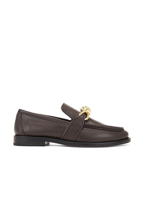 Bottega Veneta Astaire Flat Loafer in Fondant - Chocolate. Size 41 (also in ).