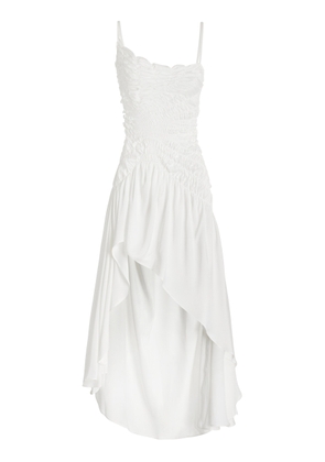 GEORGIA HARDINGE Exclusive Celestial Shirred-Satin Midi Dress - Moda Operandi