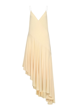 ALAÏA Asymmetric Cotton Midi Slip Dress - Moda Operandi