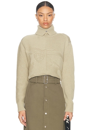Burberry Turtleneck Sweater in Hunter - Sage. Size L (also in ).