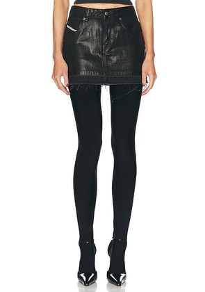 Diesel Denim Mini Skirt in Black Denim - Black. Size 26 (also in ).