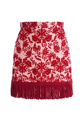LA VESTE Cher Fringed Wool Mini Skirt - Moda Operandi