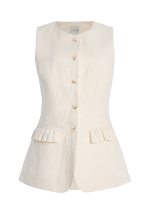 Posse Matilda Linen Vest - Moda Operandi