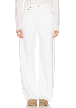 AGOLDE Low Curve Jeans in Milkshake - White. Size 31 (also in 34).