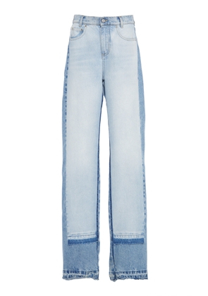 Stella McCartney Rigid High-Rise Straight-Leg Jeans - Moda Operandi