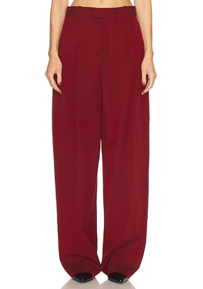 Bottega Veneta Flare Trouser in Red & Grey Melange - Red. Size 40 (also in ).