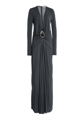 Christopher Esber Orica Crystal Ruched Maxi Dress - Moda Operandi
