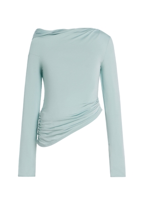Anna October Beatriz Draped Jersey Top - Moda Operandi