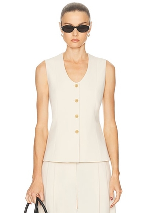 By Malene Birger Merlin Vest in Pearl - Ivory. Size 36 (also in 38, 40, 42).