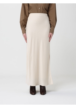 Skirt BRUNELLO CUCINELLI Woman color Butter
