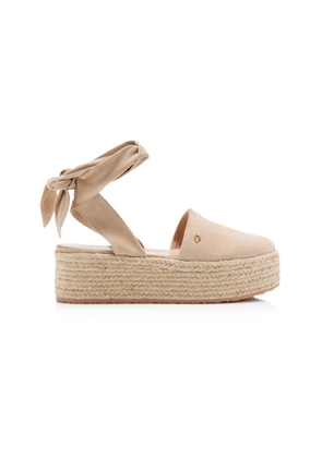 Gianvito Rossi Velour Platform Espadrilles - Moda Operandi