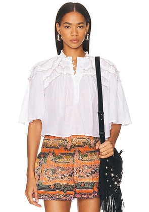 Isabel Marant Etoile Carmen Top in WHITE - White. Size 36 (also in 42).