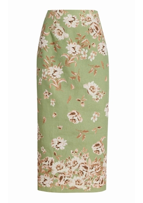 Cara Cara Exclusive Sienna Floral Linen Maxi Skirt - Moda Operandi