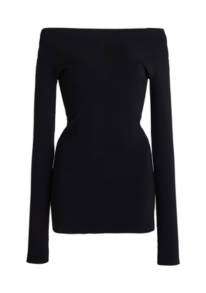 Stella McCartney Compact Knit Off-The-Shoulder Top - Moda Operandi