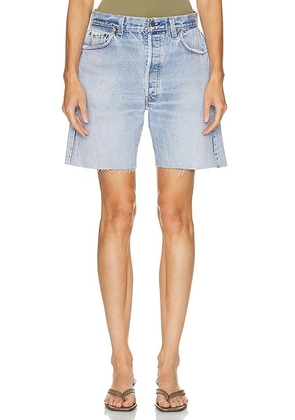 Aligrace Vintage Long Split Seam Short in Light Medium - Blue. Size 25 (also in ).
