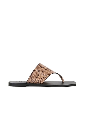 A.EMERY Paton Sandal in Taupe Snake - Tan. Size 36 (also in 37).