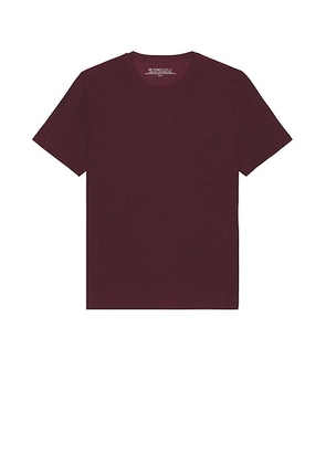 Beyond Yoga Always Beyond Crew Tee 2.0 in Midnight Burgundy Heather - Burgundy. Size M (also in ).