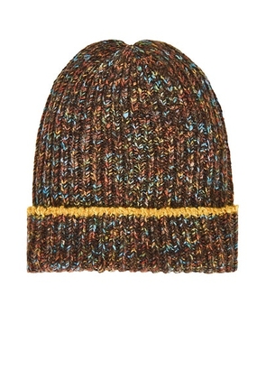 The Elder Statesman Confetti Watchman Beanie in Confetti Brown - Brown. Size all.