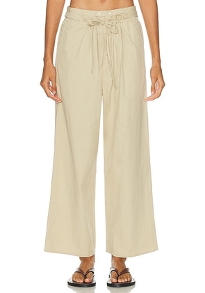 Deiji Studios Two Band Pant in Fawn - Beige. Size L (also in ).