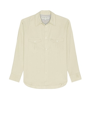 After Pray Lunar Corduroy Shirt in Ivory - Cream. Size L (also in S).