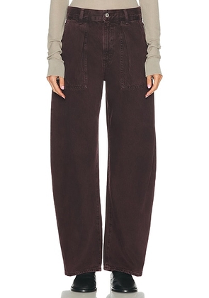 AGOLDE Sefton Utility Pant Jeans in Cipher - Brown. Size 25 (also in 27, 28, 29, 30, 31).