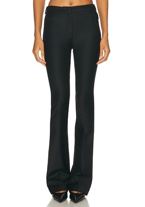 Blumarine Twill Bootcut Trouser in Black - Black. Size 36 (also in ).