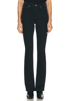 AGOLDE Ingram Split Skinny Jeans in Immerson - Black. Size 24 (also in 26, 27, 28, 29, 31, 34).