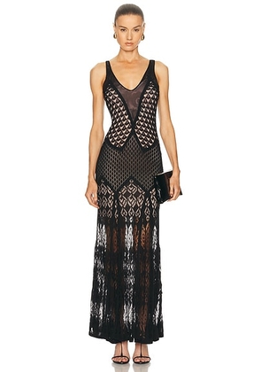 Blumarine Sleeveless Dress in Black - Black. Size L (also in M).