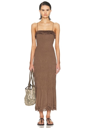 By Malene Birger Nova Dress in Chocolate Chip - Chocolate. Size 36 (also in 38, 42).