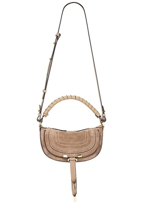 Chloe Mini Camera Shoulder Bag in Boyish Brown - Beige. Size all.
