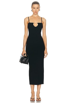 JACQUEMUS La Robe Sierra Bretelles in Black - Black. Size 36 (also in ).